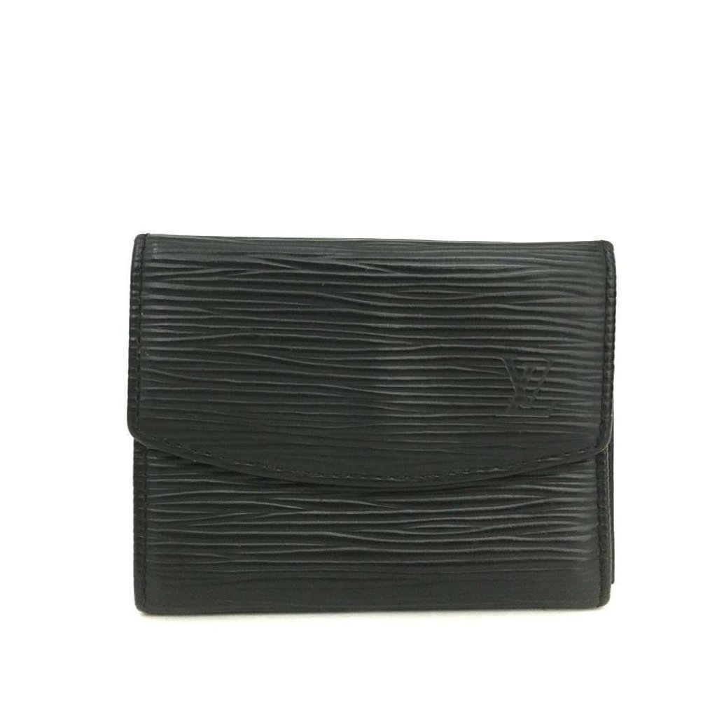 Louis Vuitton Card Case Cartes Visite Black Epi Leather Super Nice